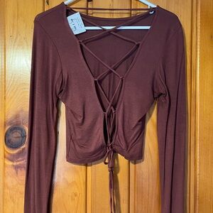 NWOT. Adorable crop shirt. Super soft and very flattering!